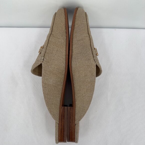 Sam Edelman Tan Linen Slip-On Mules Loafers Women’s 10M - Picture 7 of 11